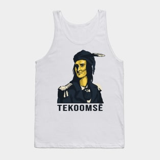 Tekoomsē Native American Vector Design Tank Top